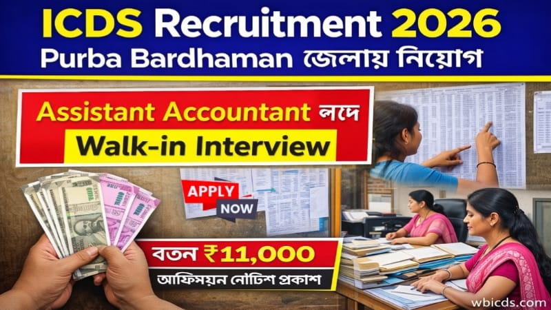ICDS Job New Recruitment 2026